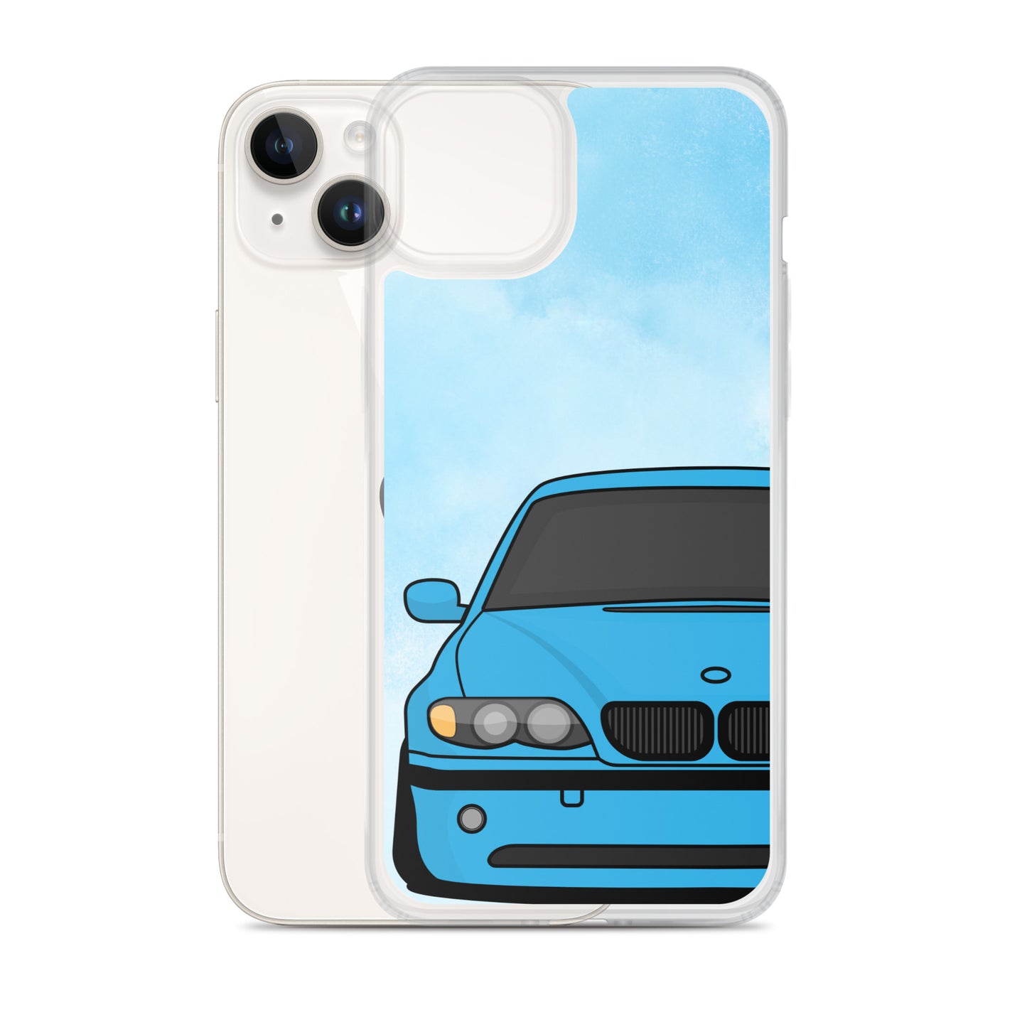 Blue Car - Clear Case