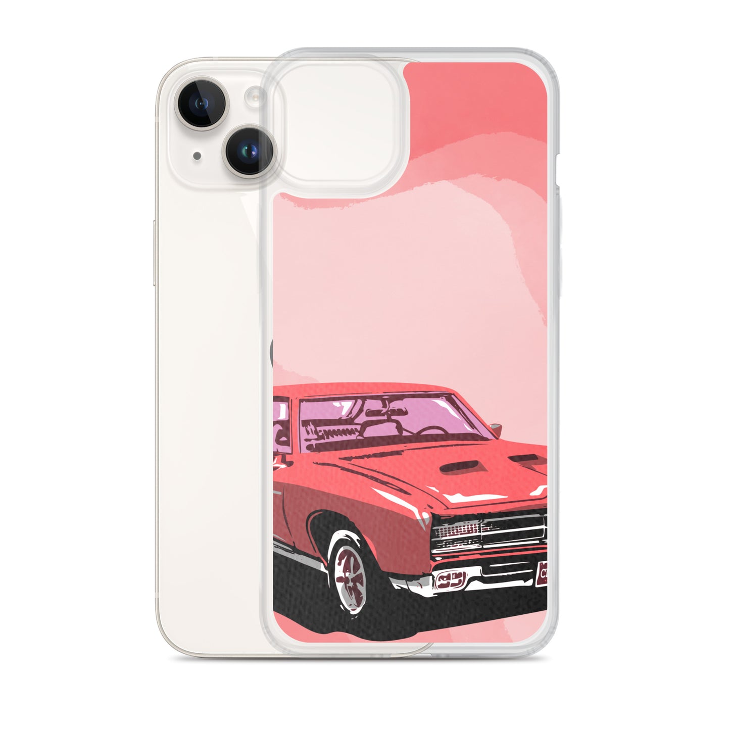 Pink Car - Clear Case