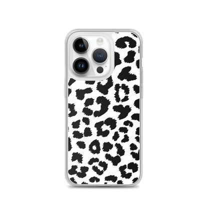 Black Leopard Print - Clear Case