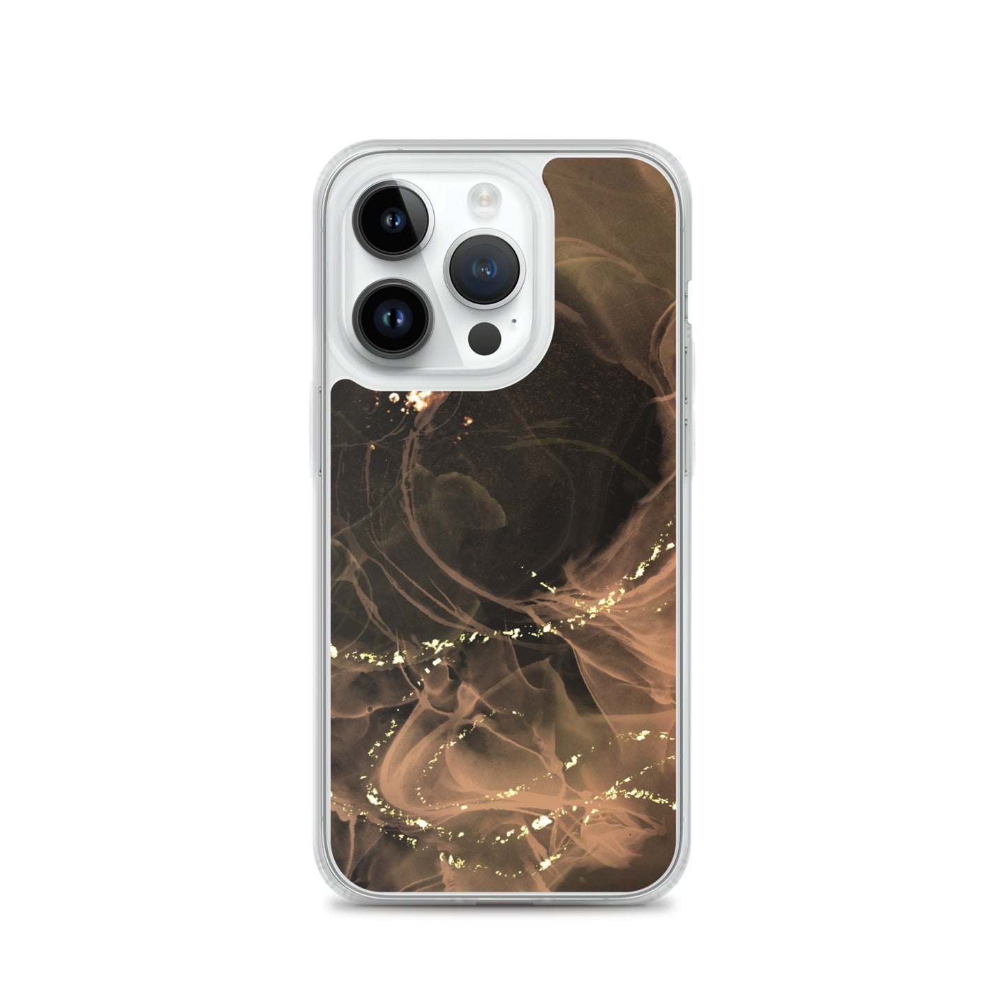 Gold Smoke Screen - Clear Case