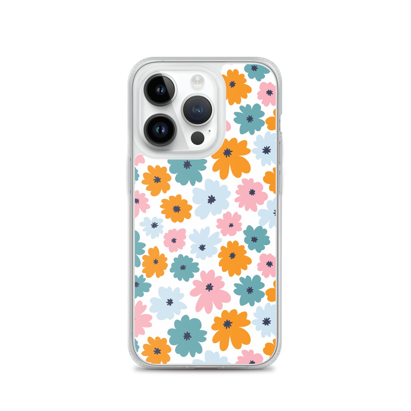 Multicoloured Flowers - Clear Case