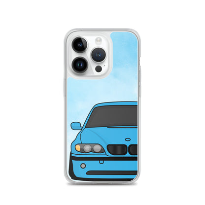 Blue Car - Clear Case