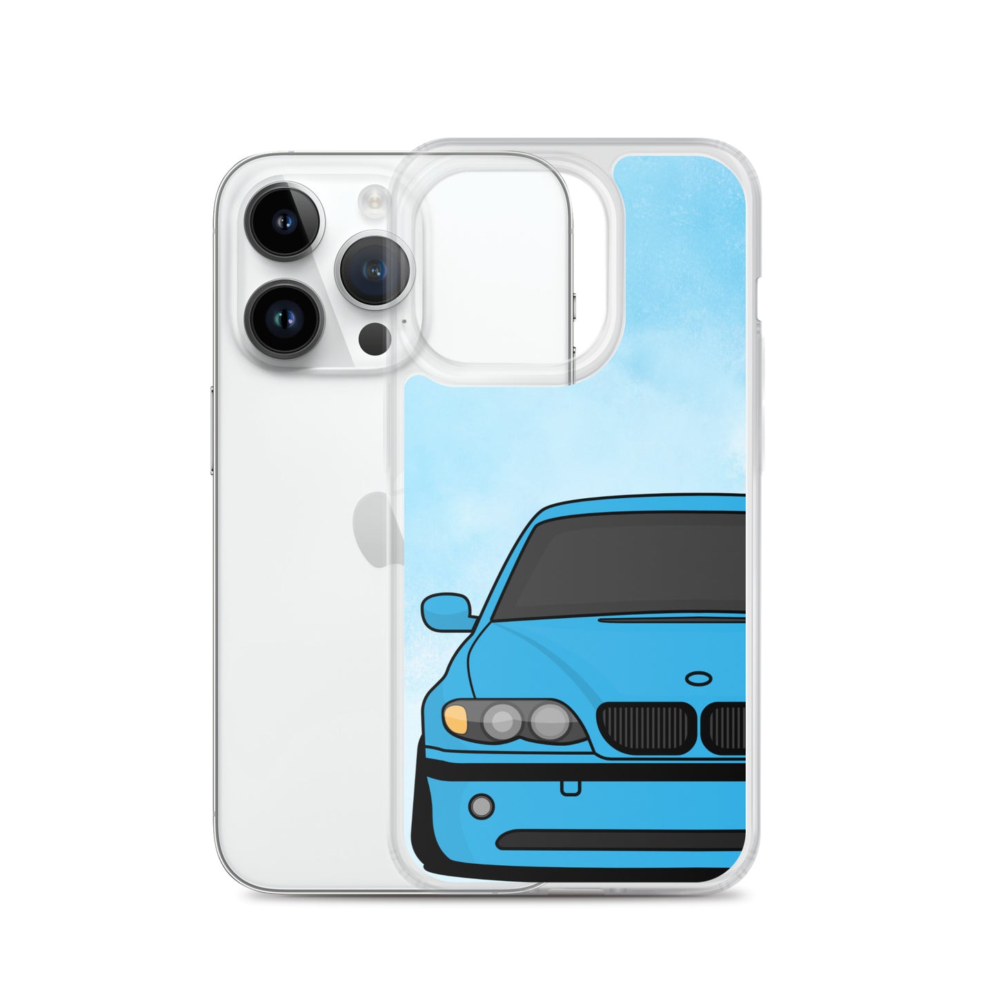 Blue Car - Clear Case