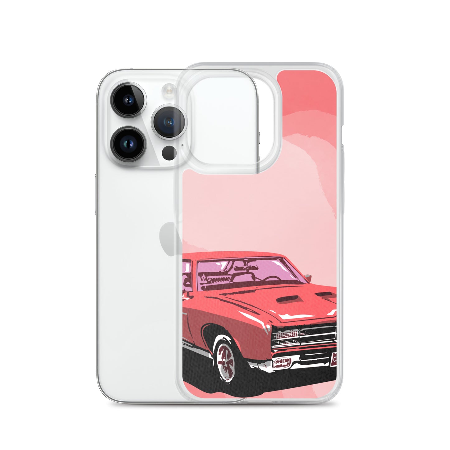 Pink Car - Clear Case