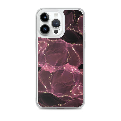 Pink Marble - Clear Case