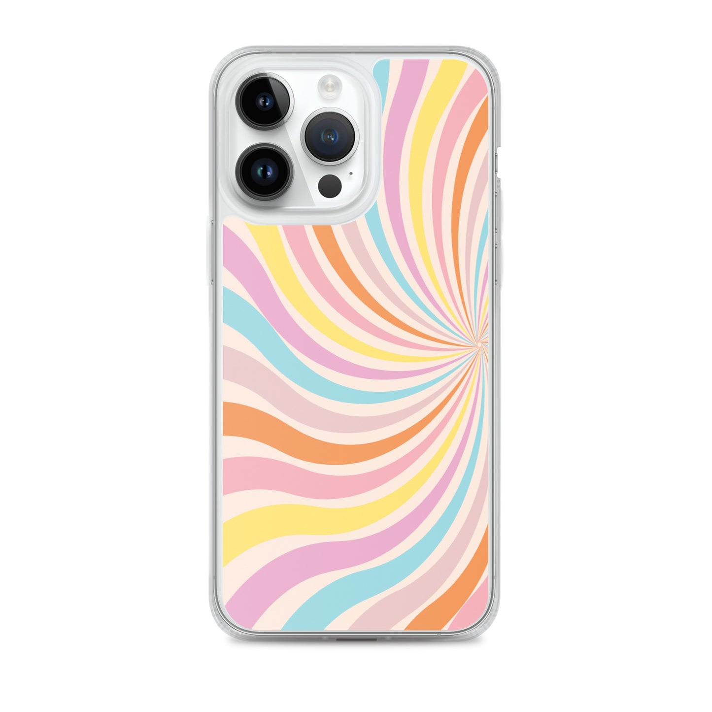 Rainbow Swirls - Clear Case