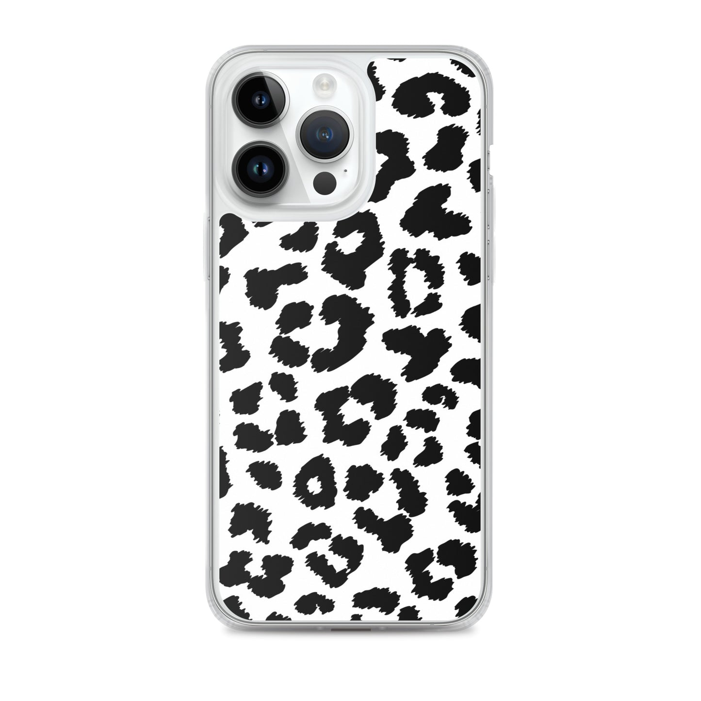 Black Leopard Print - Clear Case