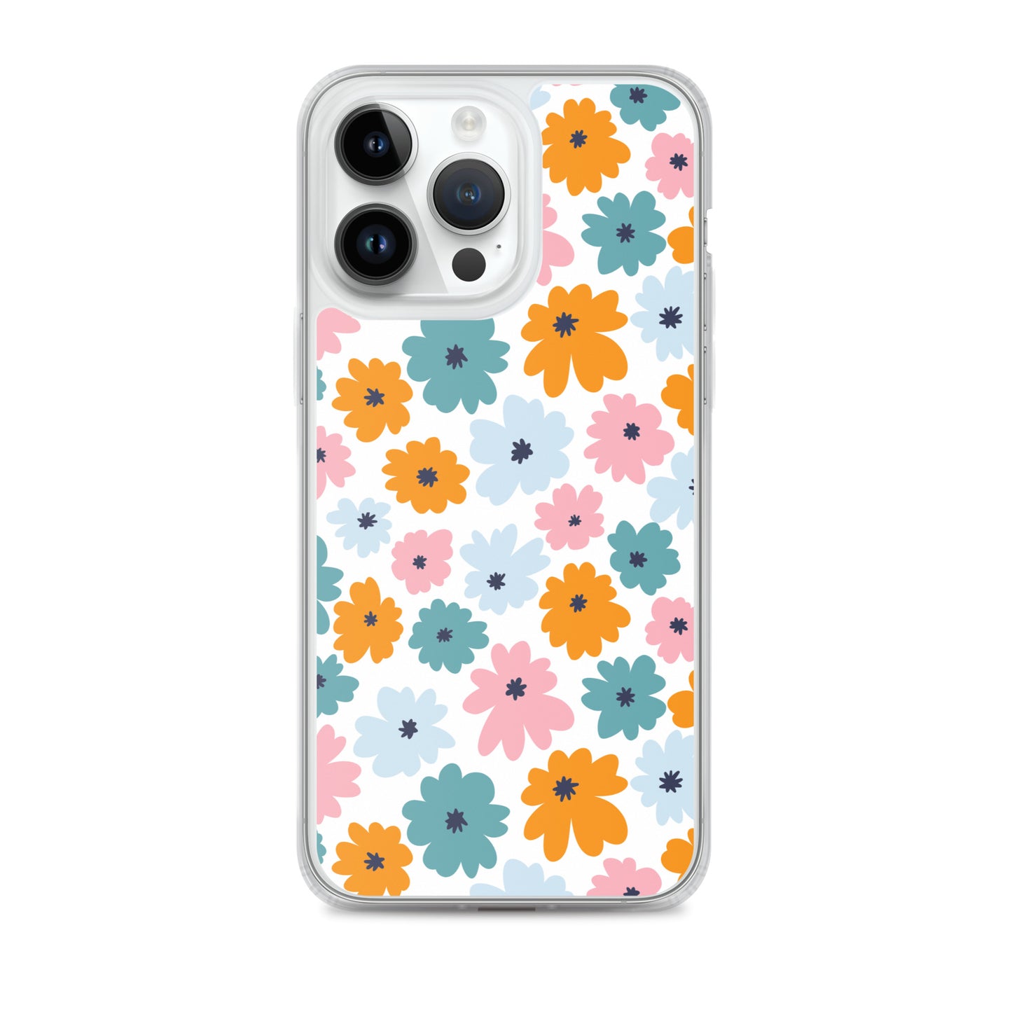 Multicoloured Flowers - Clear Case