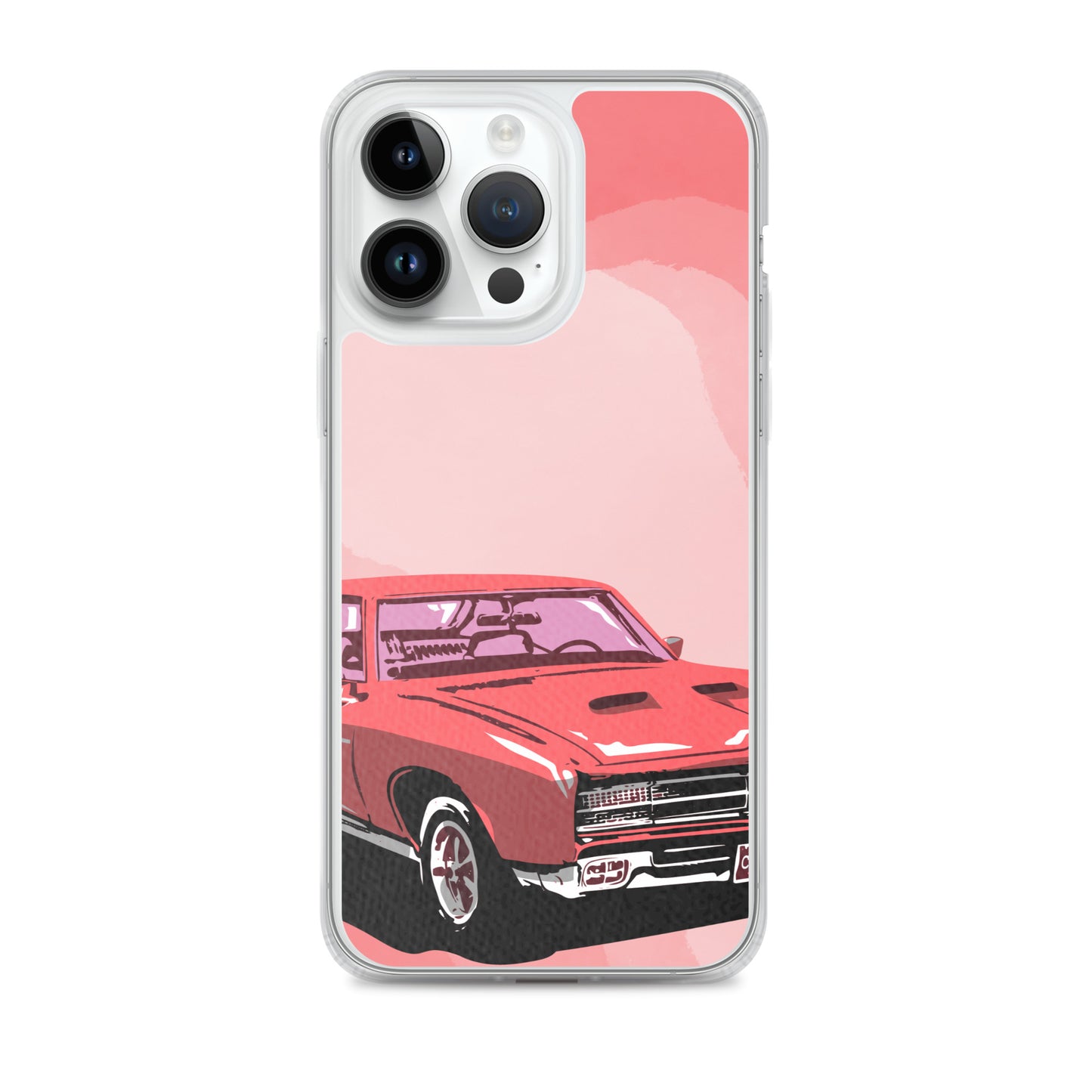 Pink Car - Clear Case