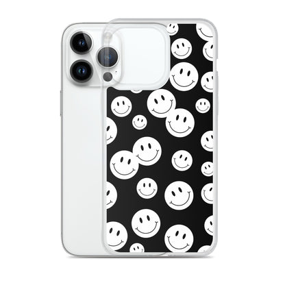 Black and White Smile - Clear Case