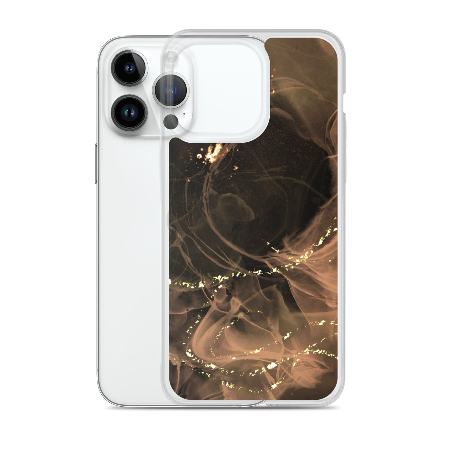 Gold Smoke Screen - Clear Case