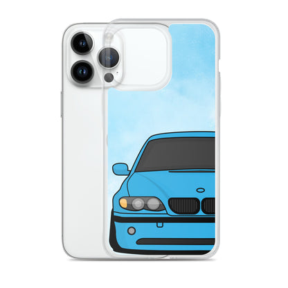 Blue Car - Clear Case