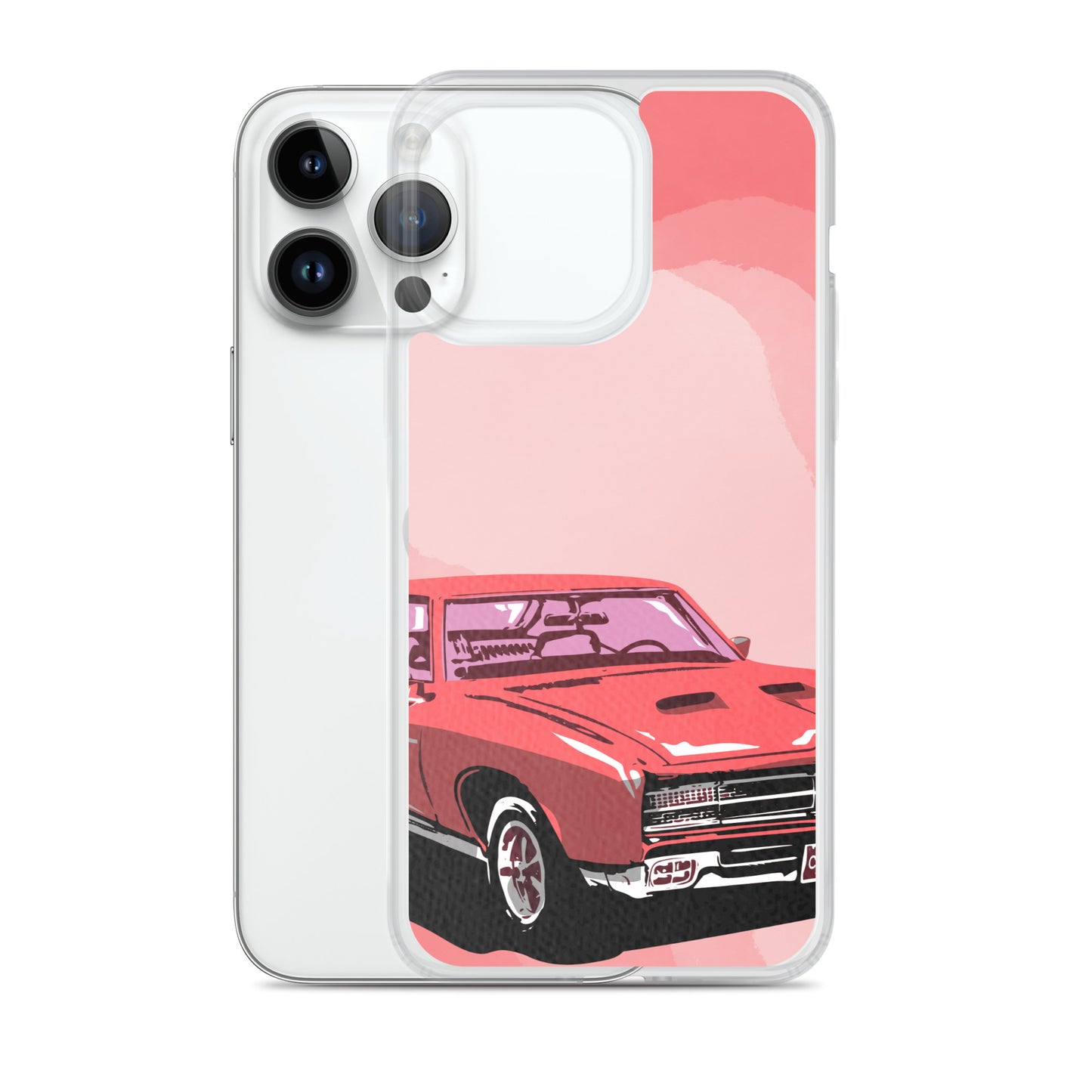 Pink Car - Clear Case