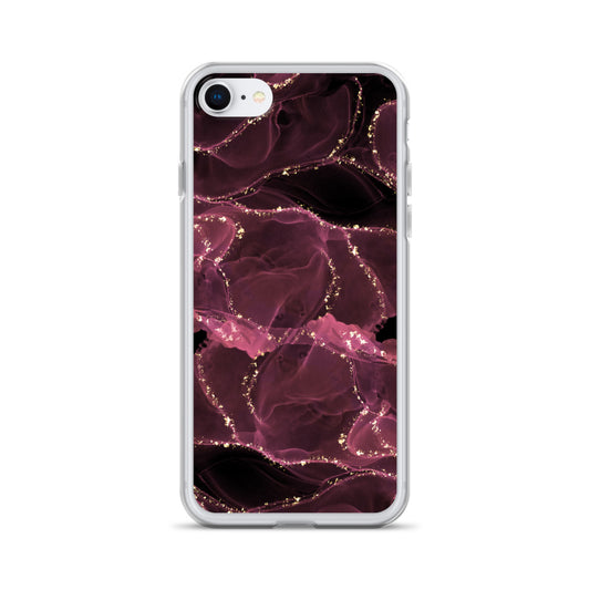 Pink Marble - Clear Case