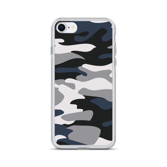 Blue Camo - Clear Case