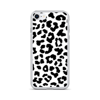 Black Leopard Print - Clear Case