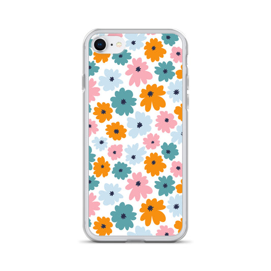 Multicoloured Flowers - Clear Case