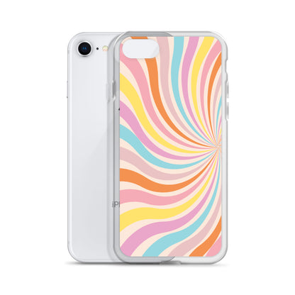 Rainbow Swirls - Clear Case