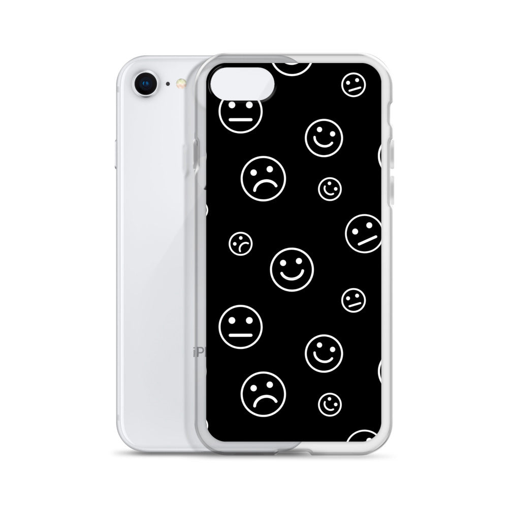 Black and White Faces - Clear Case