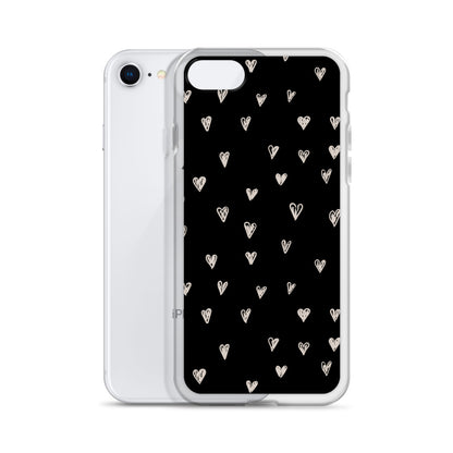 White Hearts - Clear Case