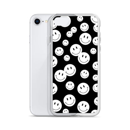 Black and White Smile - Clear Case