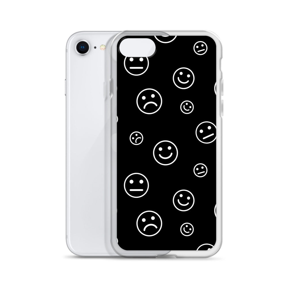 Black and White Faces - Clear Case