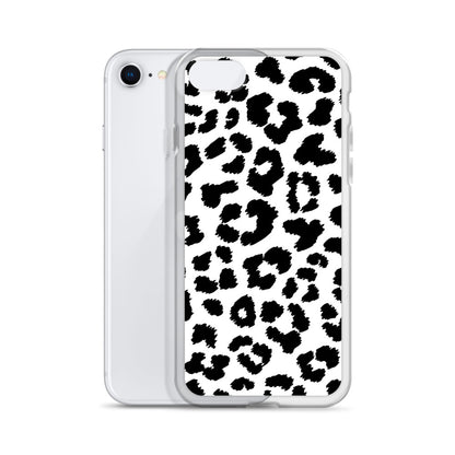 Black Leopard Print - Clear Case