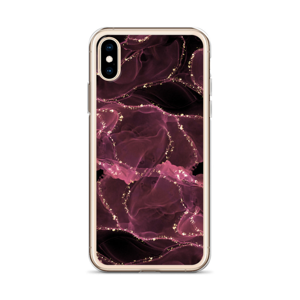 Pink Marble - Clear Case