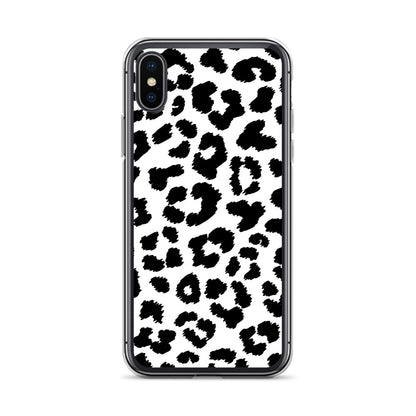 Black Leopard Print - Clear Case