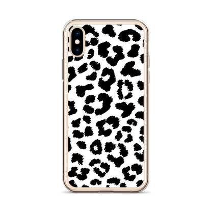 Black Leopard Print - Clear Case