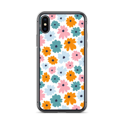 Multicoloured Flowers - Clear Case