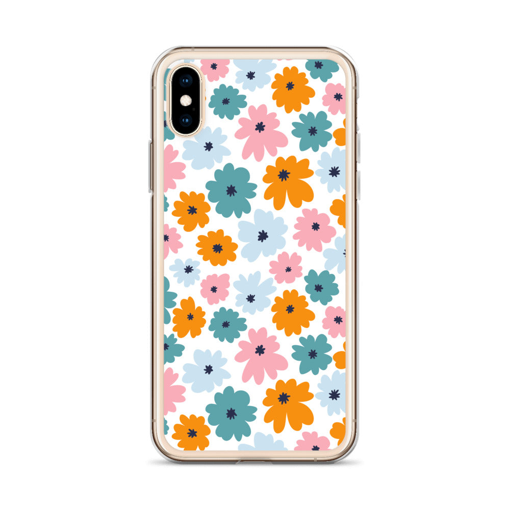 Multicoloured Flowers - Clear Case