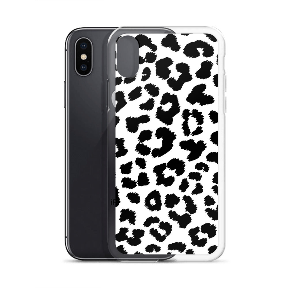 Black Leopard Print - Clear Case