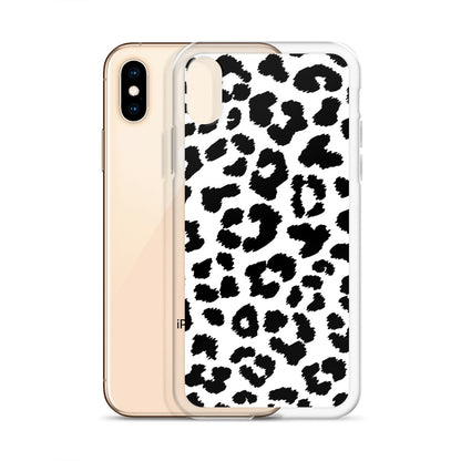 Black Leopard Print - Clear Case