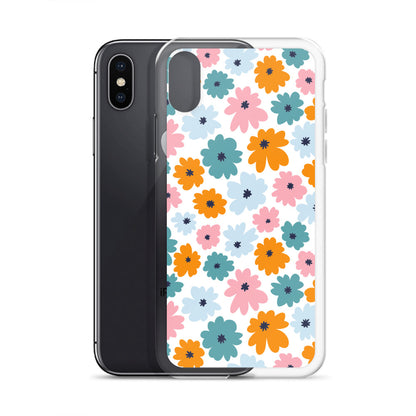 Multicoloured Flowers - Clear Case