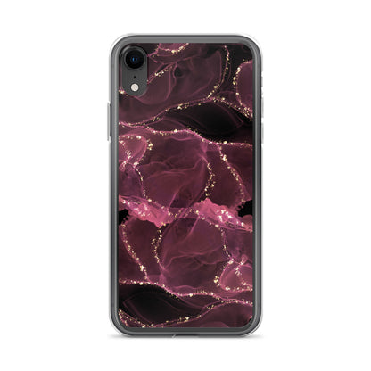 Pink Marble - Clear Case