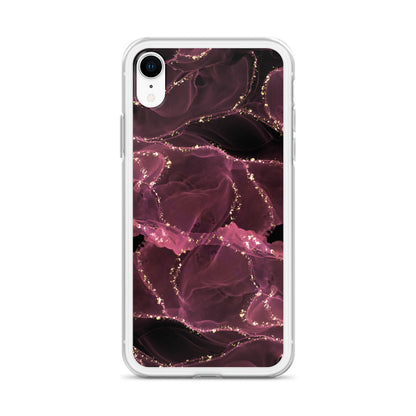 Pink Marble - Clear Case