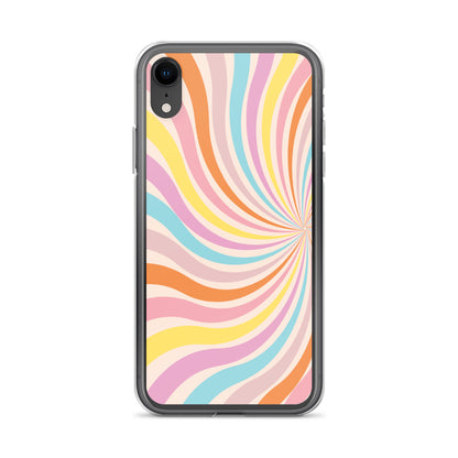 Rainbow Swirls - Clear Case