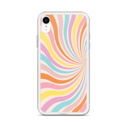 Rainbow Swirls - Clear Case