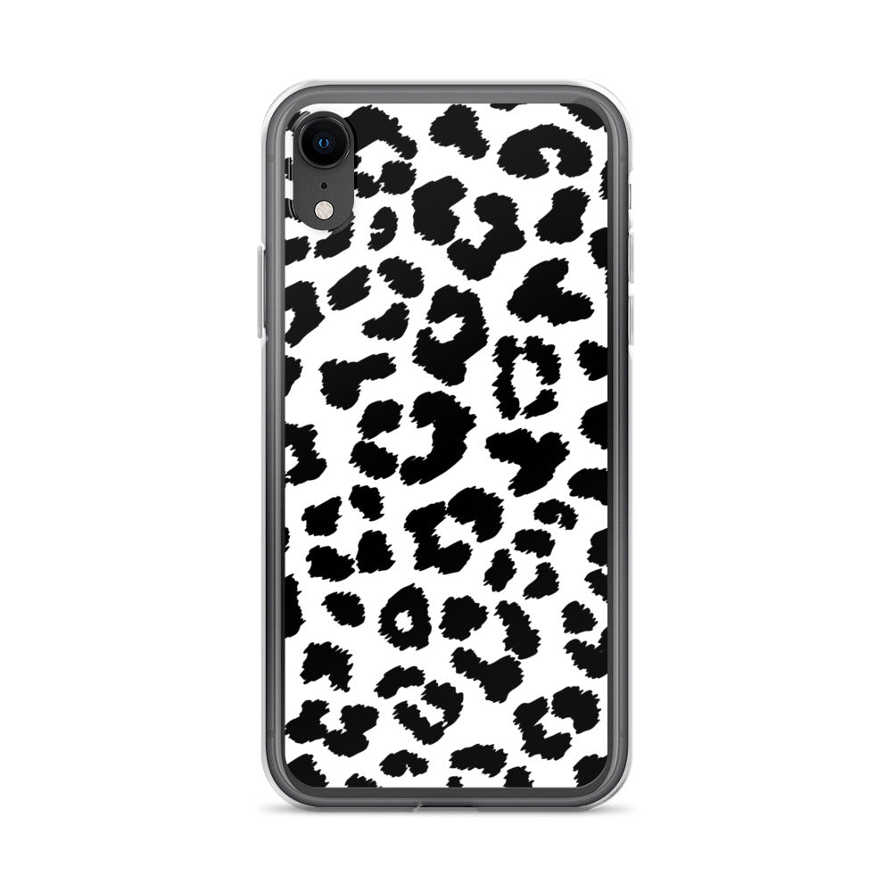 Black Leopard Print - Clear Case