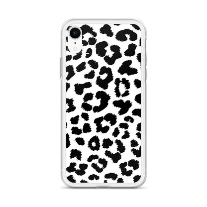 Black Leopard Print - Clear Case