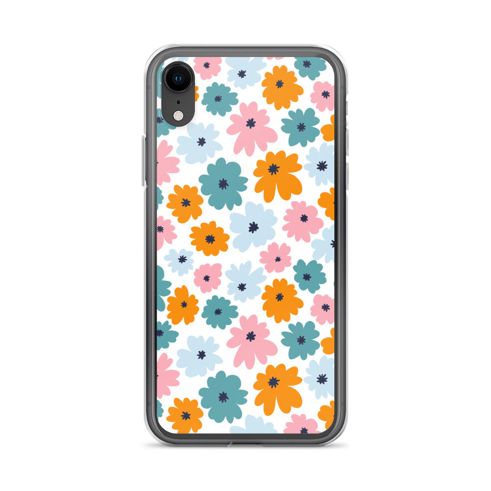 Multicoloured Flowers - Clear Case