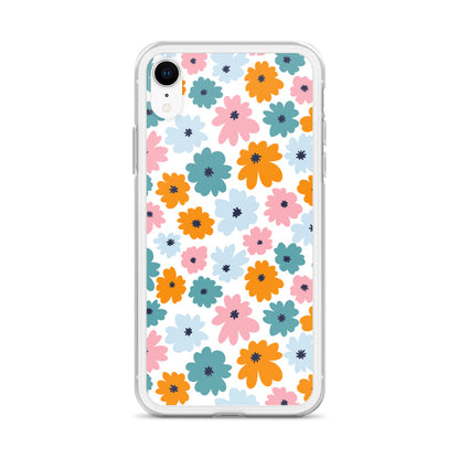 Multicoloured Flowers - Clear Case