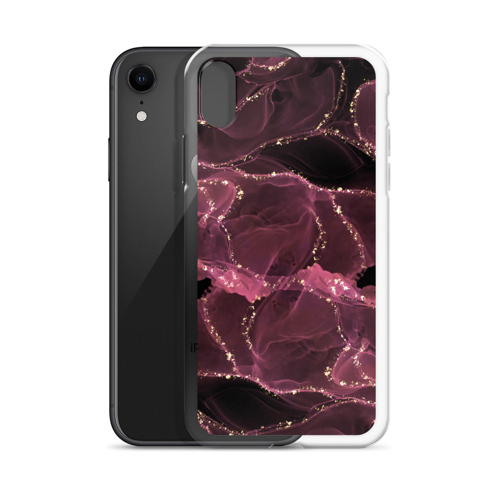 Pink Marble - Clear Case