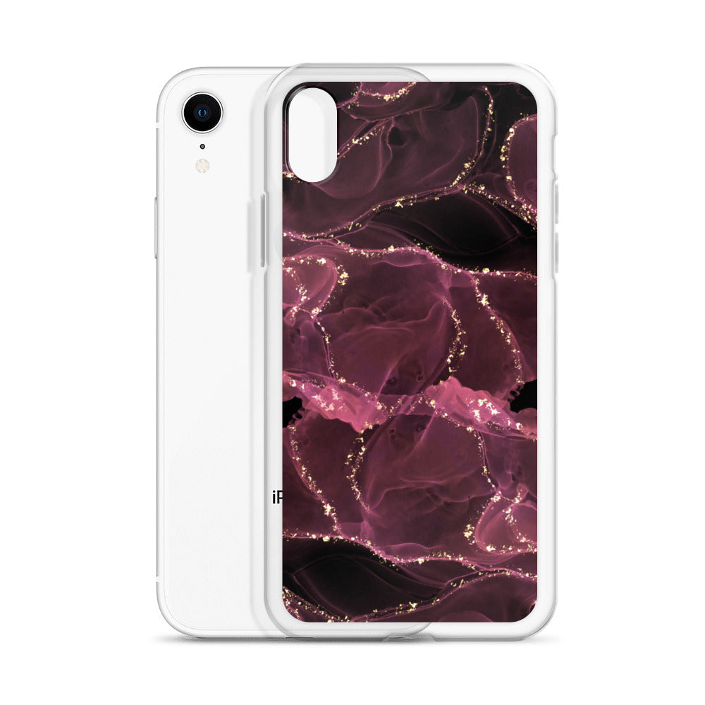 Pink Marble - Clear Case