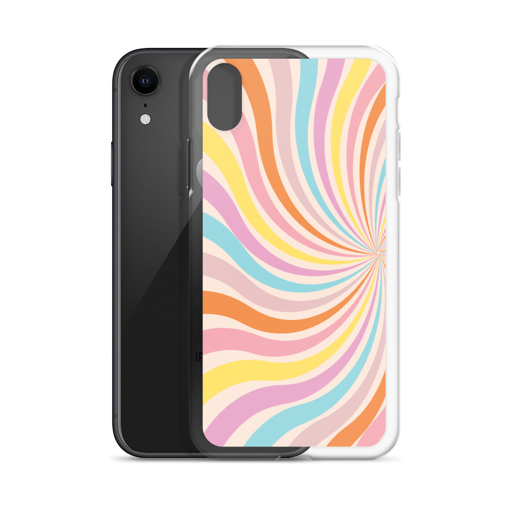 Rainbow Swirls - Clear Case