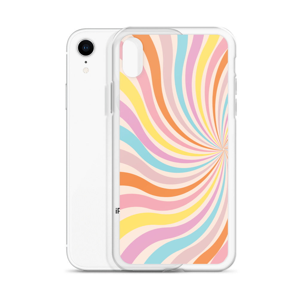 Rainbow Swirls - Clear Case