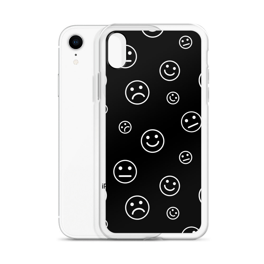 Black and White Faces - Clear Case