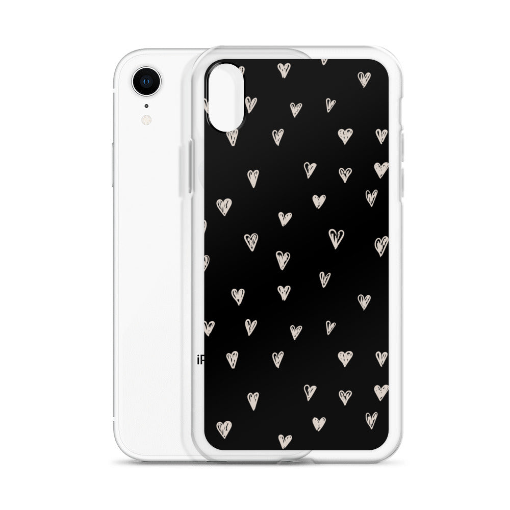 White Hearts - Clear Case