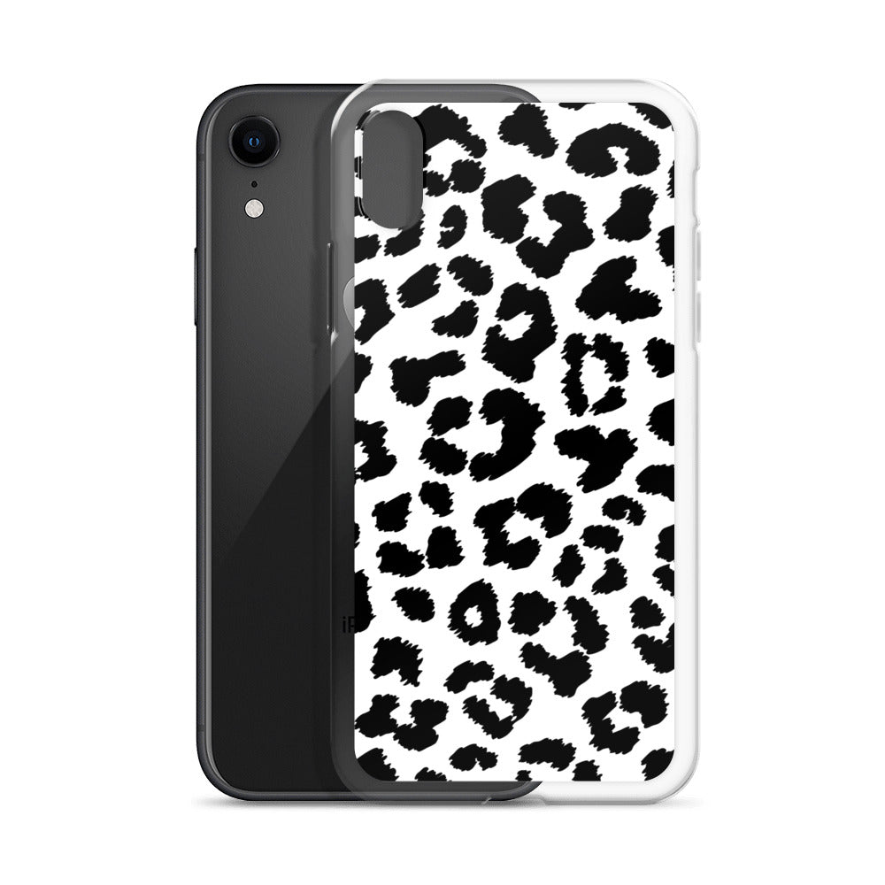 Black Leopard Print - Clear Case